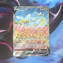 Pokemon Beedrill V Ultra Rare Full Art Holo Card Astral Radiance 161/189 - Image 1