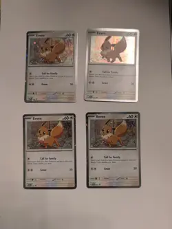 Eevee SVP200 Black Star Cosmos Holo Promo Destined Rivals Pokemon *LOT OF 4* - Image 2