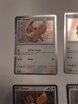 Eevee SVP200 Black Star Cosmos Holo Promo Destined Rivals Pokemon *LOT OF 4* - Image 3