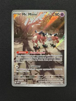 Pokemon TCG Mr. Mime 179/165 Sv Scarlet & Violet 151 Illustration Rare Near Mint - Image 1