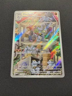 Pokemon TCG Machoke 177/165 Sv: Scarlet & Violet 151 Illustration Rare Near Mint - Image 2