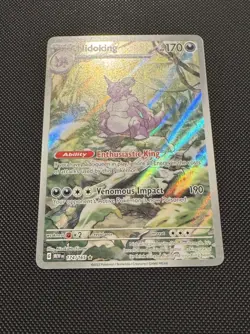 Pokemon TCG Nidoking 174/165 Sv Scarlet & Violet 151 Illustration Rare Near Mint - Image 2