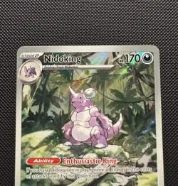 Pokemon TCG Nidoking 174/165 Sv Scarlet & Violet 151 Illustration Rare Near Mint - Image 3