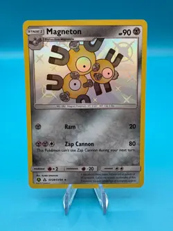 Magneton SV28/SV94 Pokemon Card Sun & Moon Hidden Fates Holo Card NM - Image 1