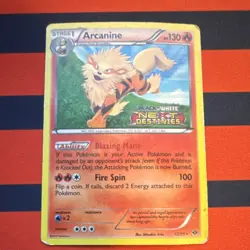 Pokemon Arcanine Promo 12/99 Black & White Prerelease Holo Stage 1 HP130 2012 - Image 1