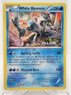 White Kyurem XY128 NM/M - Holo Rare Fates Collide XY Prerelease NM/M - Image 2