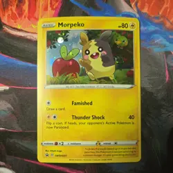 💥 Pokemon TCG Morpeko SWSH Black Star Promo SWSH031 Cosmos Holo Promo - Image 1