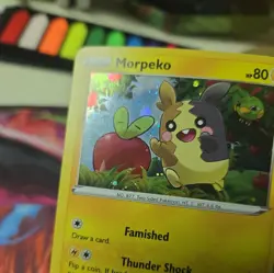 💥 Pokemon TCG Morpeko SWSH Black Star Promo SWSH031 Cosmos Holo Promo - Image 2
