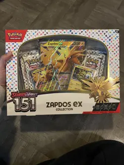 Pokemon TCG Scarlet & Violet 151 Zapdos EX Collection Box Sealed NEW - Image 1