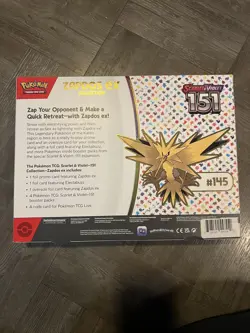 Pokemon TCG Scarlet & Violet 151 Zapdos EX Collection Box Sealed NEW - Image 3