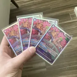 4x Donquixote Doflamingo OP10-071 - One Piece TCG English - SR Foil Playset NM - Image 1
