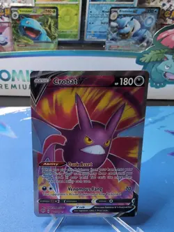 Crobat V - 182/189 - Pokemon Darkness Ablaze Sword & Shield Full Art Card NM - Image 1
