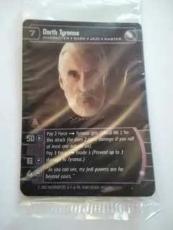 SWTCG Darth tyranus Foil Promo Card no 4 2002 sealed pack x6 humpagoat4fun - Image 1