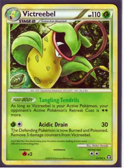 2010 VICTREEBEL 12/102 HeartGold SoulSilver TRIUMPHANT POKEMON CARD RARE-HOLO-NM - Image 1