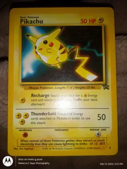 Pokemon TCG Pikachu Wizards Black Star Promos 4 Regular Promo Promo - Image 1