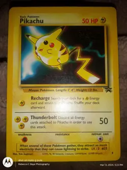 Pokemon TCG Pikachu Wizards Black Star Promos 4 Regular Promo Promo - Image 3