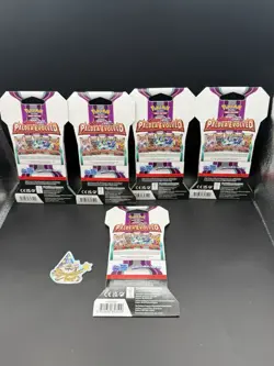 5x Pokemon TCG Paldea Evolved Sleeved Booster Packs - Complete Art Set! - Image 2