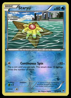 Staryu Reverse Holo 29/162 XY - BREAKthrough Pokemon - Image 1