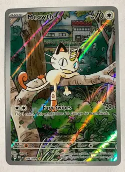 Pokemon TCG: Meowth 106/094 Me02: Phantasmal Flames Holo - Image 1