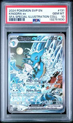 PSA 10 KINGDRA ex 131 | SVP Full Art Promo Graded Pokemon Card - Image 1