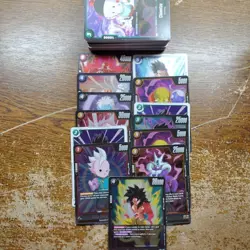 Dragon Ball Super Card Game TCG 100 card lot. 13 of them holo FB04 NEAR MINT - Image 1