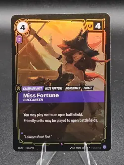 Miss Fortune Rare 193/298 Foil NM League Of Legends Riftbound TCG - Image 1