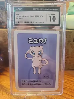 2019 POKEMON PLAYING CARDS JAPANESE MEW OLD MAID CGC 10 RC7 - Image 1