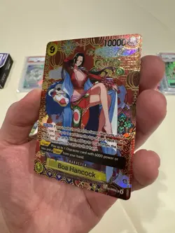 One Piece Boa Hancock - OP14-090 (SP) The Azure Sea's Seven Foil Custom Card - Image 3
