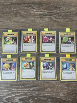 LP/NM COMPLETE Pokemon HOLO Card GYM BADGE Kanto XY BLACK STAR PROMO League Set - Image 1