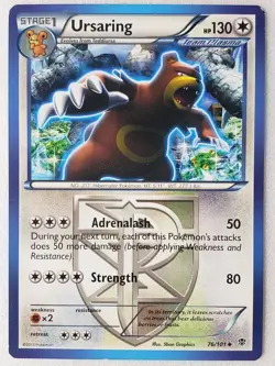 Ursaring 76/101 LP - Plasma Blast Pokemon Card - $2 Combined Shipping - Image 1
