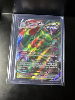Pokemon Rayquaza VMAX Holo Ultra Rare Card Evolving Skies 111/203SWSH07 - Image 1