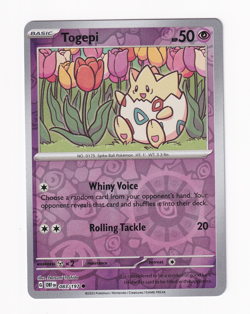Togepi 083/197 Obsidian Flames 2023 Reverse Holo Pokemon Card Near Mint NM - Image 1