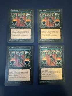 MTG - Magic The Gathering - Dark Ritual X 4 - Ice Age - NP/NM! - Image 1