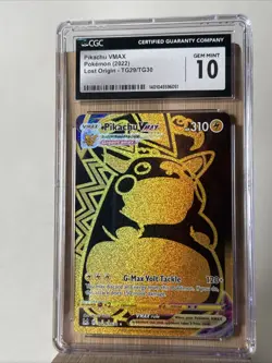 Pokemon Pikachu VMAX TG29/TG30: Lost Origin - CGC Gem Mint 10 - Image 1