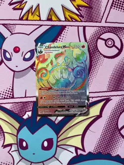 Pokemon TCG - Chandelure VMAX 265/264 - Fusion Strike - Rainbow Secret Rare - NM - Image 1