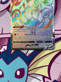 Pokemon TCG - Chandelure VMAX 265/264 - Fusion Strike - Rainbow Secret Rare - NM - Image 3