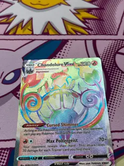 Pokemon TCG - Chandelure VMAX 265/264 - Fusion Strike - Rainbow Secret Rare - NM - Image 4