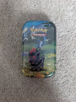 Pokemon TCG Mega Evolution Ascended Heroes Mini Tin Zorua and Cramorant New Seal - Image 1