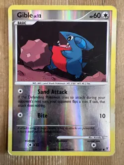 Pokemon TCG Gible Supreme Victors 106/147 Reverse Holo Common HP - Image 1
