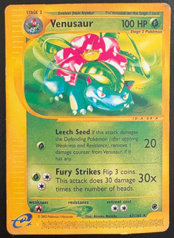 Venusaur 67/165 Non-Holo Expedition Base Set Pokemon Card HP ** - Image 1