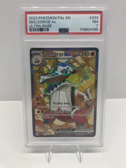 PSA 7 Skeledirge #233/193 Pokemon Paldea Evolved Ultra Rare 2023 - Image 1