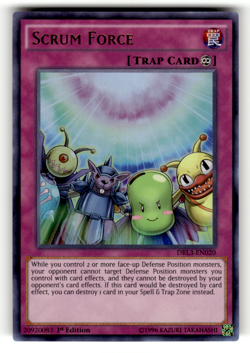 Scrum Force DRL3-EN020 1st Edition Ultra Rare Dragons of Legend: Unleashed LP - Image 1