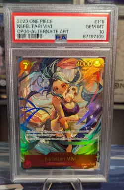 PSA 10 - Nefeltari Vivi OP04-118 Special Parallel Alt Art - One Piece English - Image 1