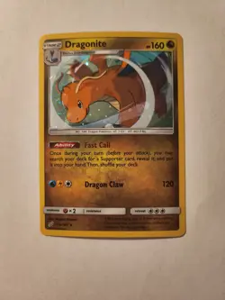 Pokemon Card Dragonite - 119/181 Team Up (Sun & Moon) Cosmos Holo Rare M/NM - Image 1