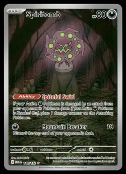 Pokemon Cards Spiritomb 148/132 Mega Evolution Illustration Rare NM *2 - Image 1
