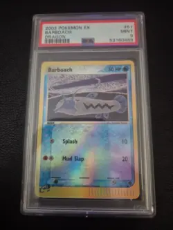 2003 Pokemon EX Barboach #51/97. Graded PSA 9. Mint Reverse Holo Pokemon Card - Image 1
