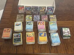Bulk Pokemon Cards Lot 1000 Near Mint | 100 HOLO/Rev Holo | 5 V/EX Card | 50code - Image 1