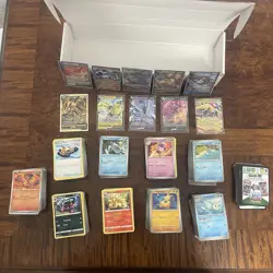 Bulk Pokemon Cards Lot 1000 Near Mint | 100 HOLO/Rev Holo | 5 V/EX Card | 50code - Image 2