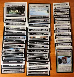 900 Star Wars CCG cards ALL cards shown 420+ & Dark 480+ Light no repeats #2 - Image 4
