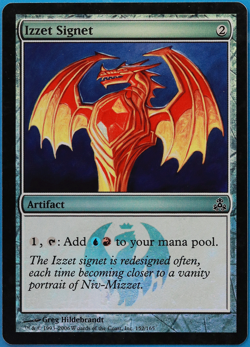 Izzet Signet FOIL Guildpact PLD Artifact Common MAGIC CARD (ID# 501174) ABUGames - Image 1